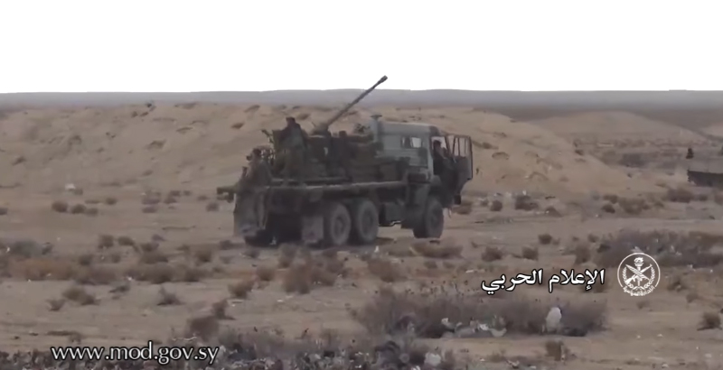 Syrian Military Turn KamAZ Truck into Self-Propelled Gun (Video)