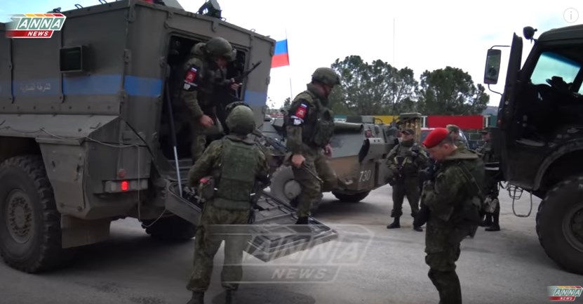 Footage: Russian Military Servicemen Arriving to YPG-Held Afrin