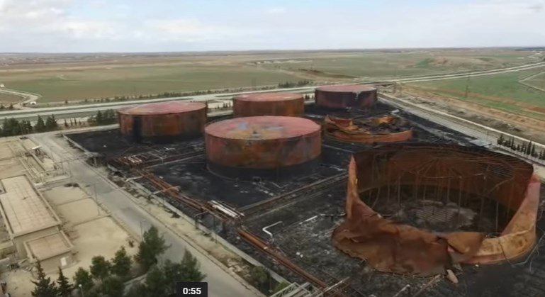 Drone Video Shows Damage Inflicted By Militants To Aleppo Thermal Power Plant