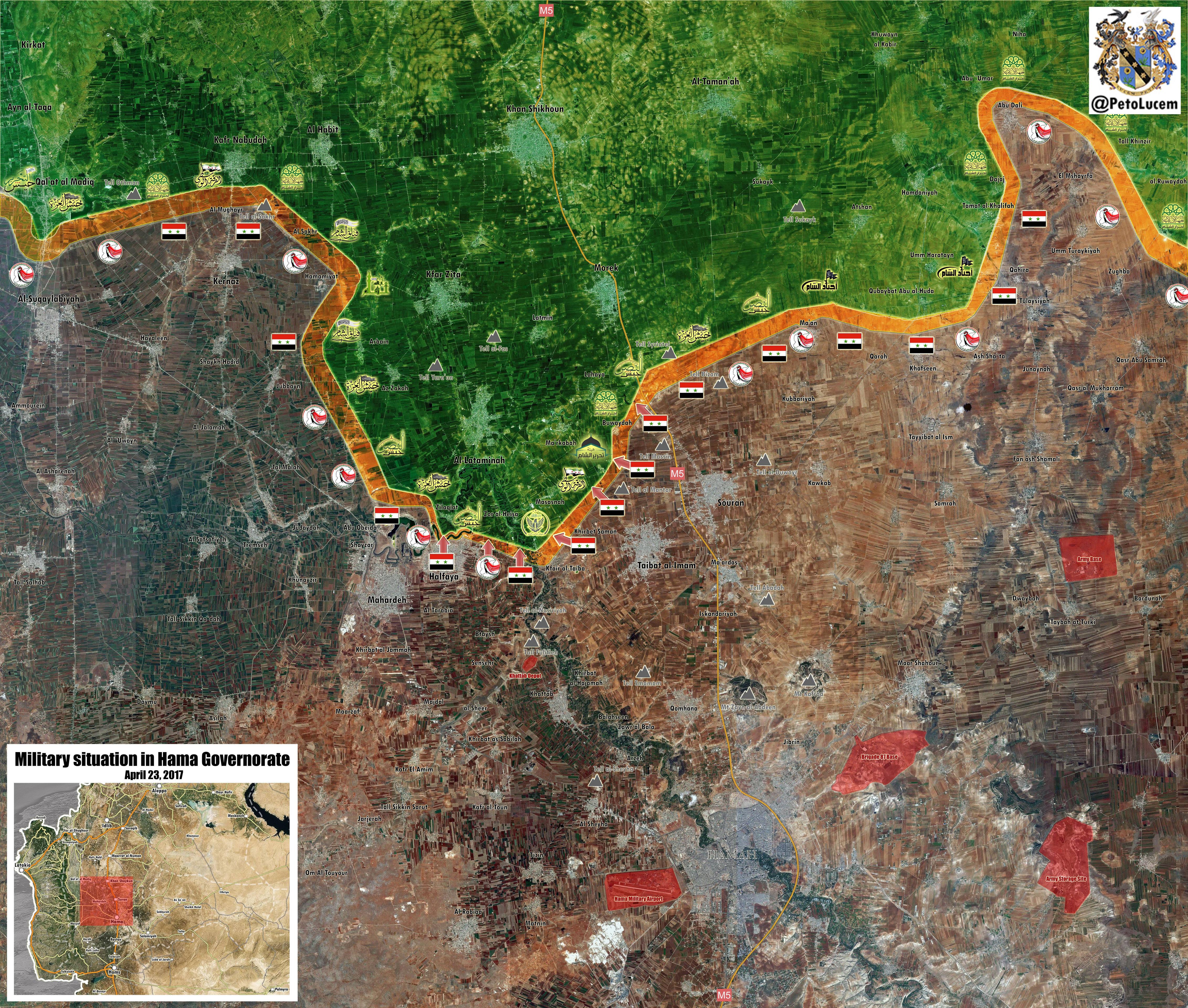 Government Forces Liberate Important Town Of Helfaya In Northern Hama, Lataminah and Morek - Next (Maps, Photos)