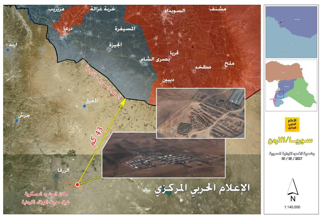 US Military Base Near Syrian-Jordanian Border Geolocated By Hezbollah