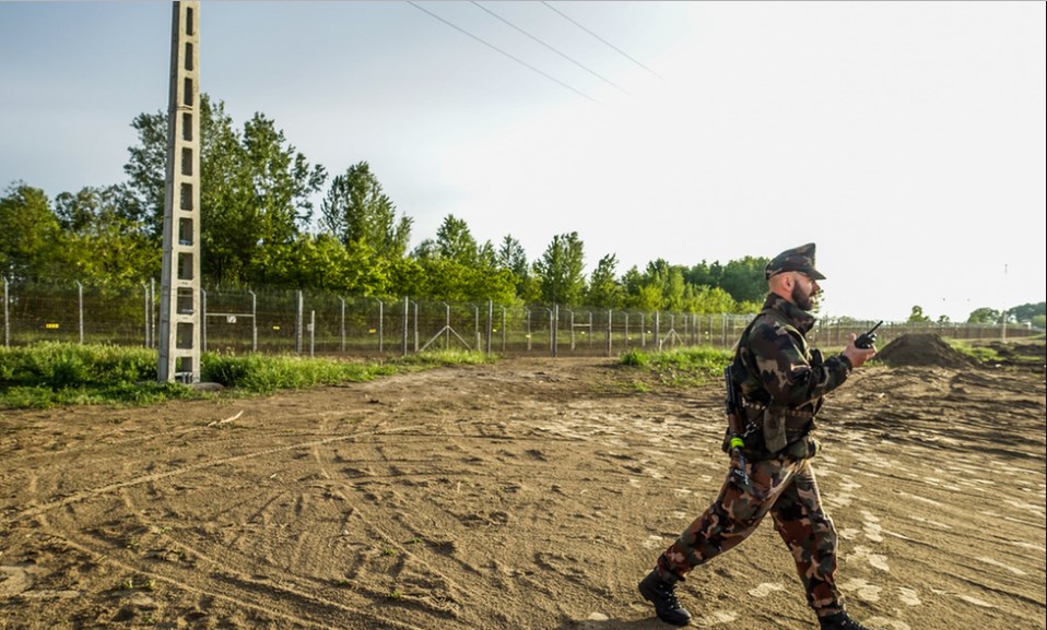 Hungary’s Border Wall To Stop Migrants: Electrocution Warning Signs, Watch Towers And Armed Guards