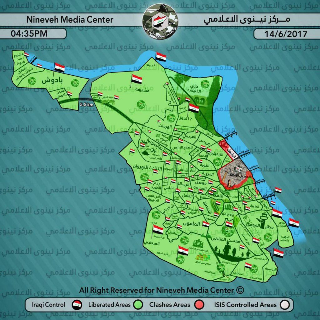 Iraqi Security Forces Liberated Bab Sinjar District IN Western Mosul (Video, Map)