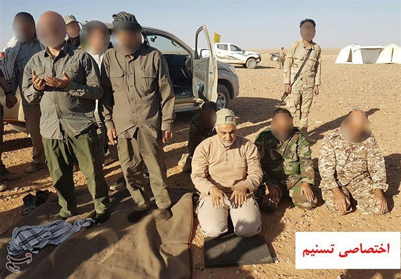Iranian Islamic Revolutionary Guard Corps General, Hezbollah And Liwa Fatemiyoun Fighters At Syrian-Iraqi Border (Video, Photos, Map)