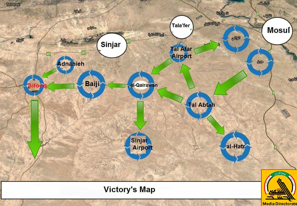 PMU Liberated 14000 km2, 360 Villages West Of Mosul Since September (Map, Photos)