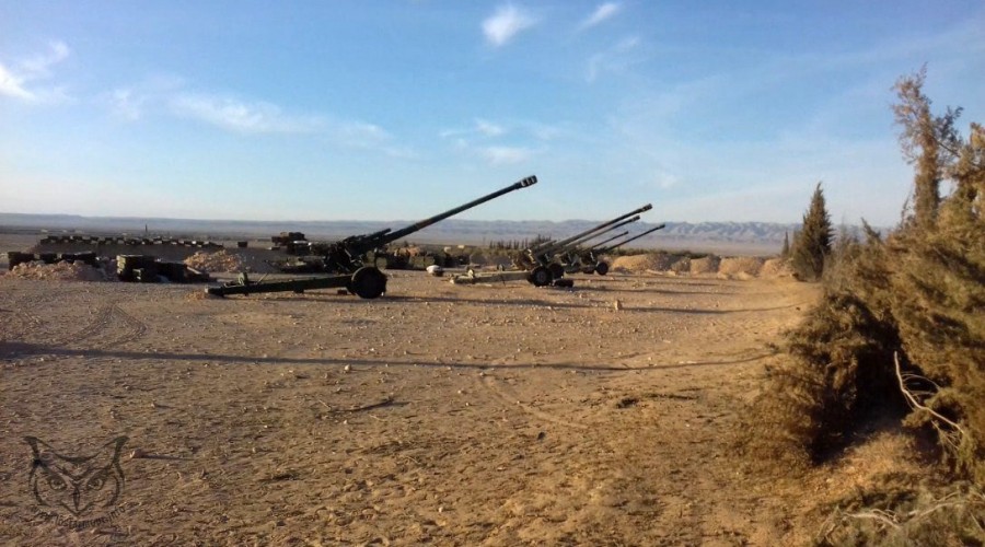 Photos: Russian Artillery Units At Frontline With ISIS Terrorists In Syria