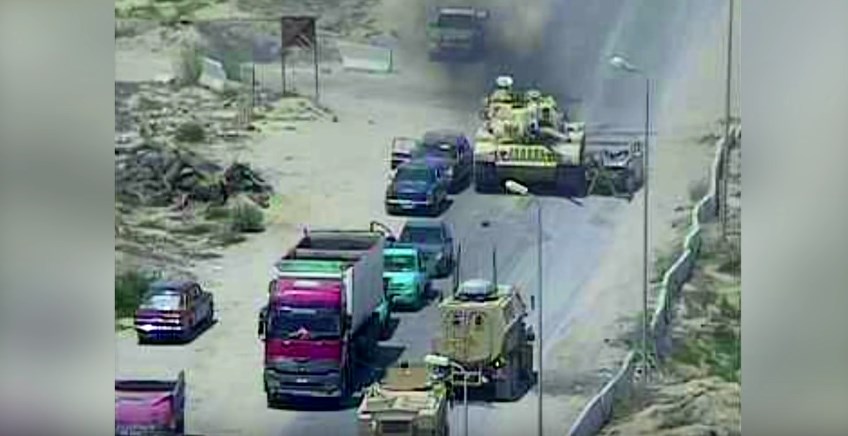 Video: Egyptian Battle Tank Crushes VBIED Trying To Detonate At Army Checkpoint