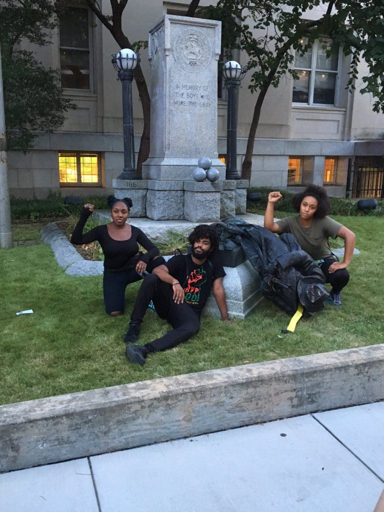 Crowd Topples Confederate Statue In North Carolina As Tensions Grow Across United States (Photos, Video)