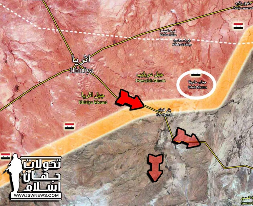 Maps: Syrian Army Activity In Area South Of Ithriyah