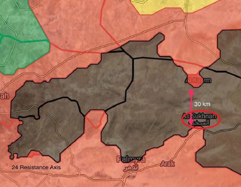 Tiger Forces Liberated Kawm Oasis En Route To Strategic Sukhna Town In Homs Province (Maps)