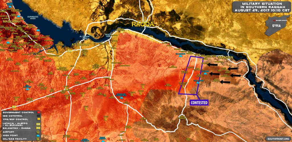 Syrian Army Repelling Large ISIS Attack In Southern Raqqah (Map)