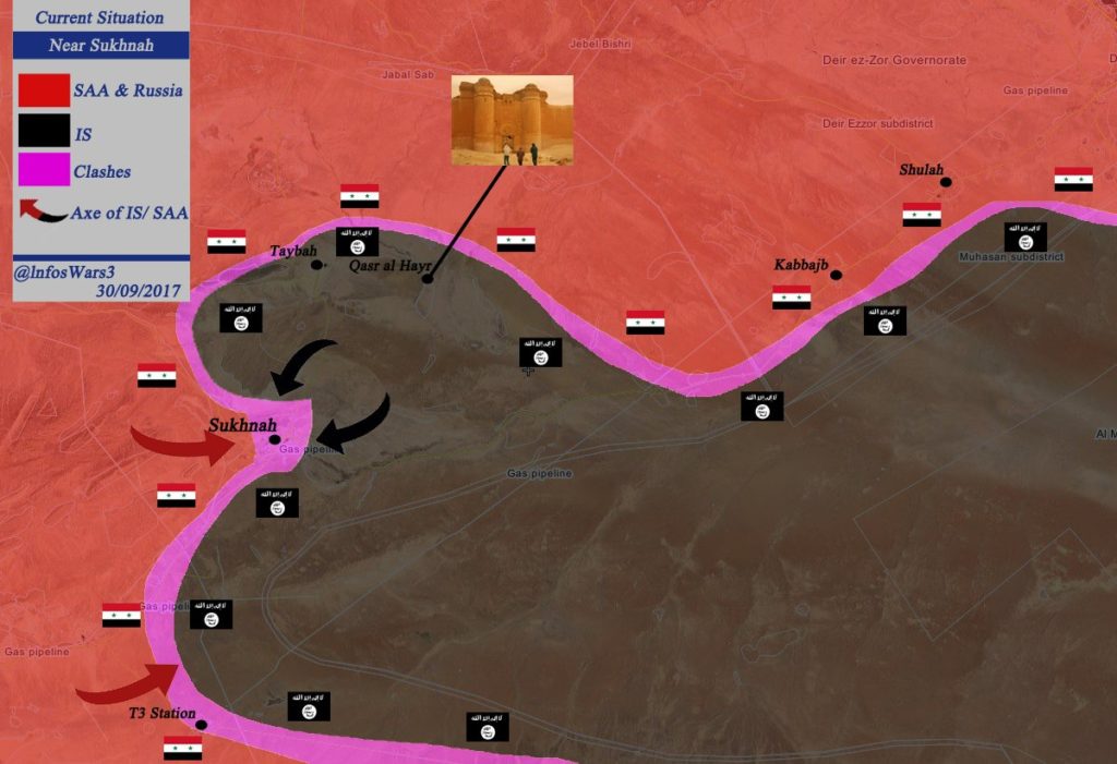 Overview Of Battle For Deir Ezzor On September 30, 2017 (Maps)