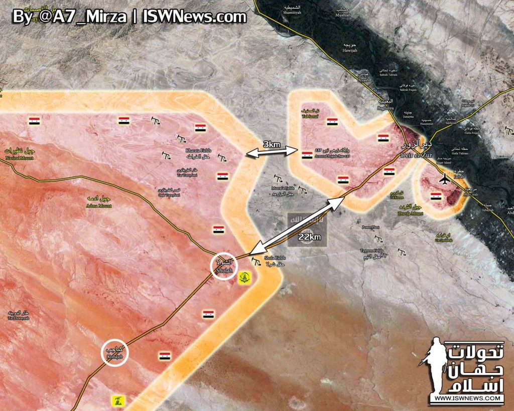 Government Forces Repel ISIS Counter-Attack Near Deir Ezzor, Secure Sholah Area (Maps)