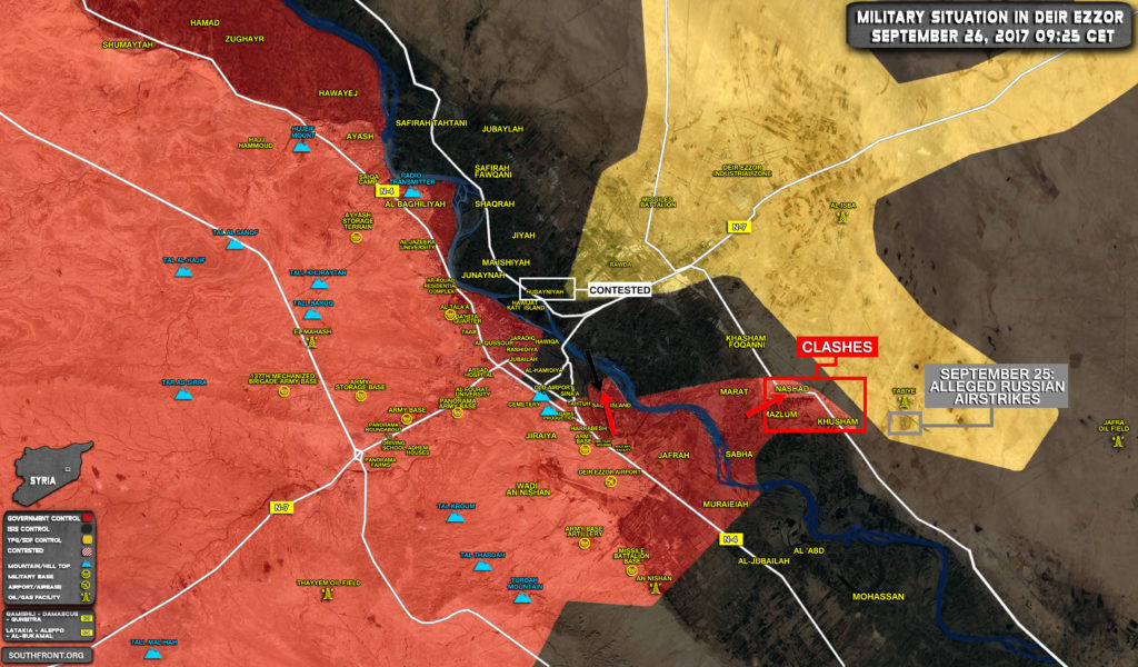 Syrian Government Forces Expand Control Over Eastern Bank Of Euphrates (Map)
