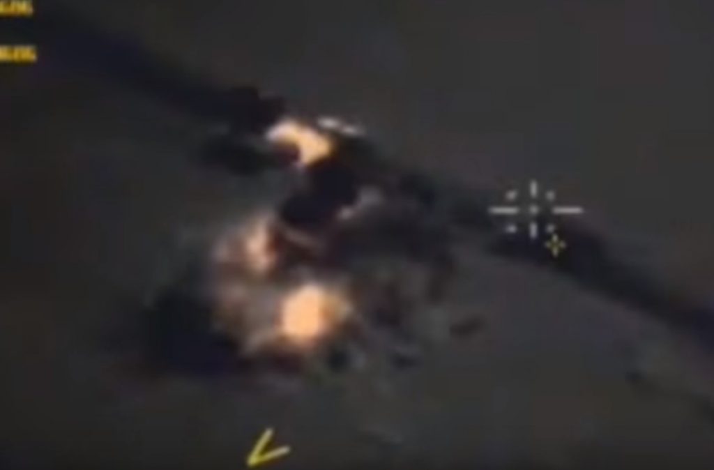 Russian Warplanes Destroyed 9 Pieces Of Military Equipment, 20 Trucks Belonging To ISIS