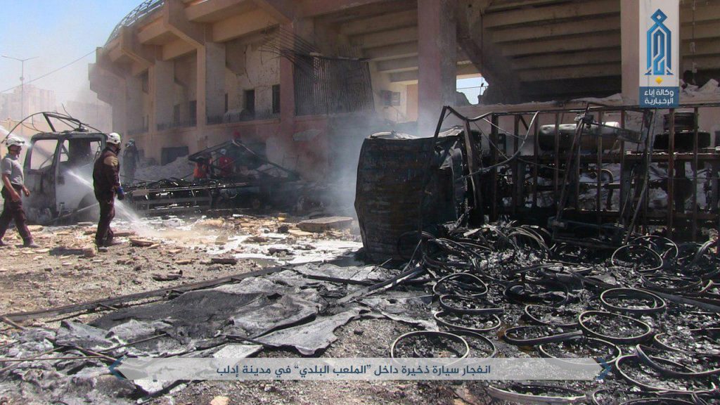 Ammo Truck Of Hay'at Tahrir l-Sham Exploded In Idlib