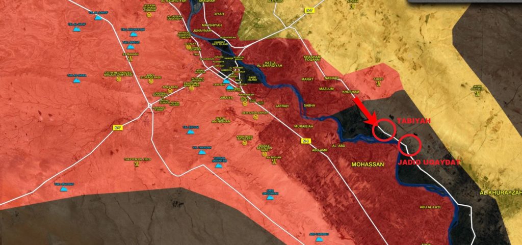 Syrian Government Forces Advance On Eastern Bank Of Euphrates, Capture Jadid Uqaydat (Map)