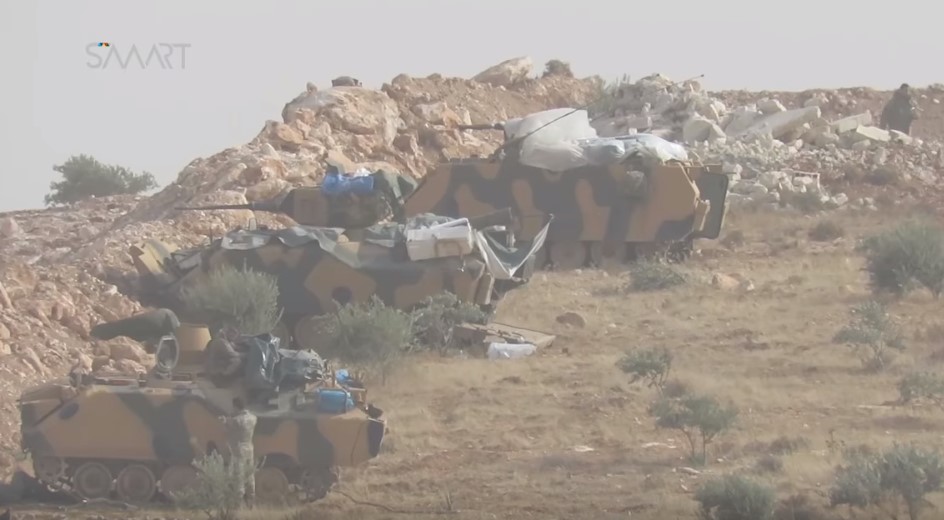 Video: Turkish Forces Shelling Kurdish YPG Positions In Western Aleppo
