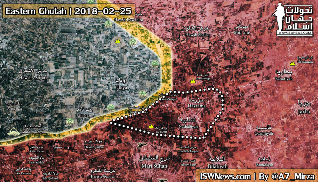 Syrian Army Starts Ground Operation In Eastern Ghouta, Captures Four Locations (Map)