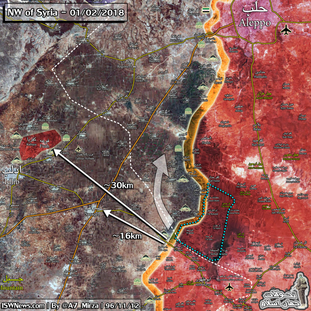 Map Update: Military Situation In Eastern Idlib And Southern Aleppo