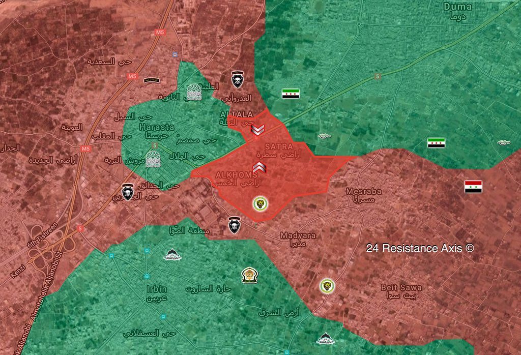 Overview Of Battle For Eastern Ghouta On March 13, 2018 (Maps, Videos)