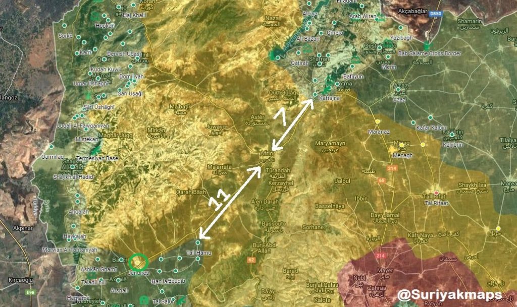Overview Of Military Situation In Afrin On March 8, 2018 (Map, Video, Photos)