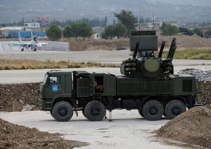 Russian Air Defense Systems Intercept Aerial Objects Over Hmeimim