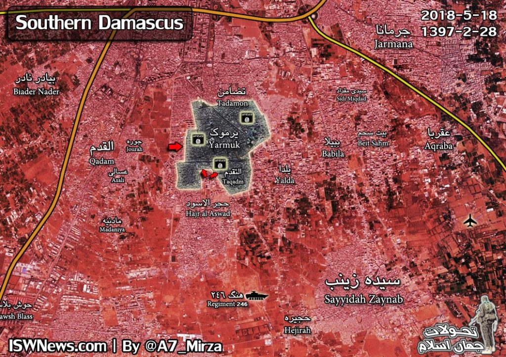 ISIS Members Leaving Southern Damascus Under Surrender Agreement As Syrian Army Threatens To Resume Advancce