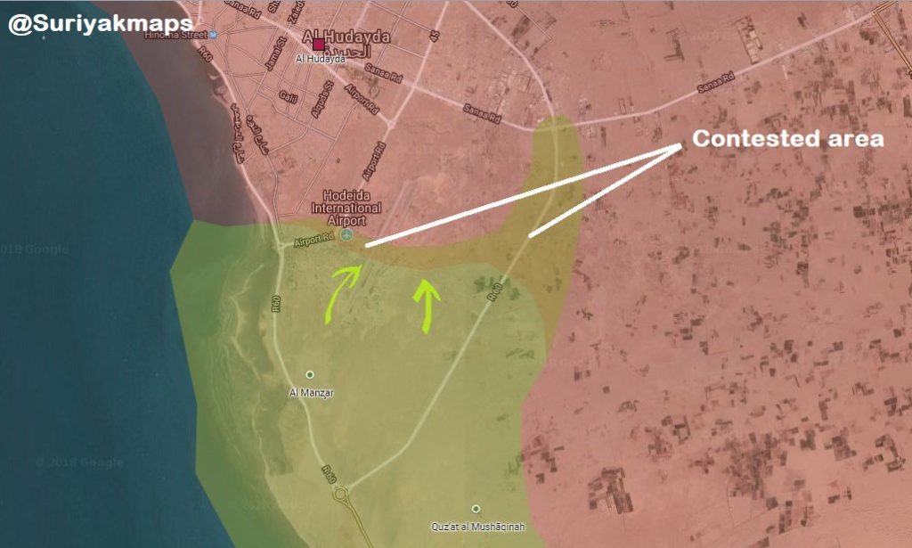 Battle For Yemen’s al-Hudaydah On June 20, 2018 (Maps, Videos)