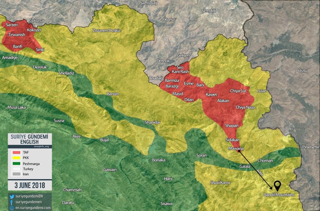 Turkish Forces Enter 27km Deep In Northern Iraq As Ankara Threatens To Launch Advance On Qandil Mountains
