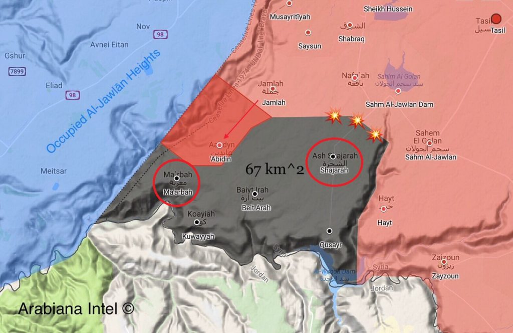 Syrian Army Advances Further East Of Golan Heights, Retakes Maarbah From ISIS (Map)