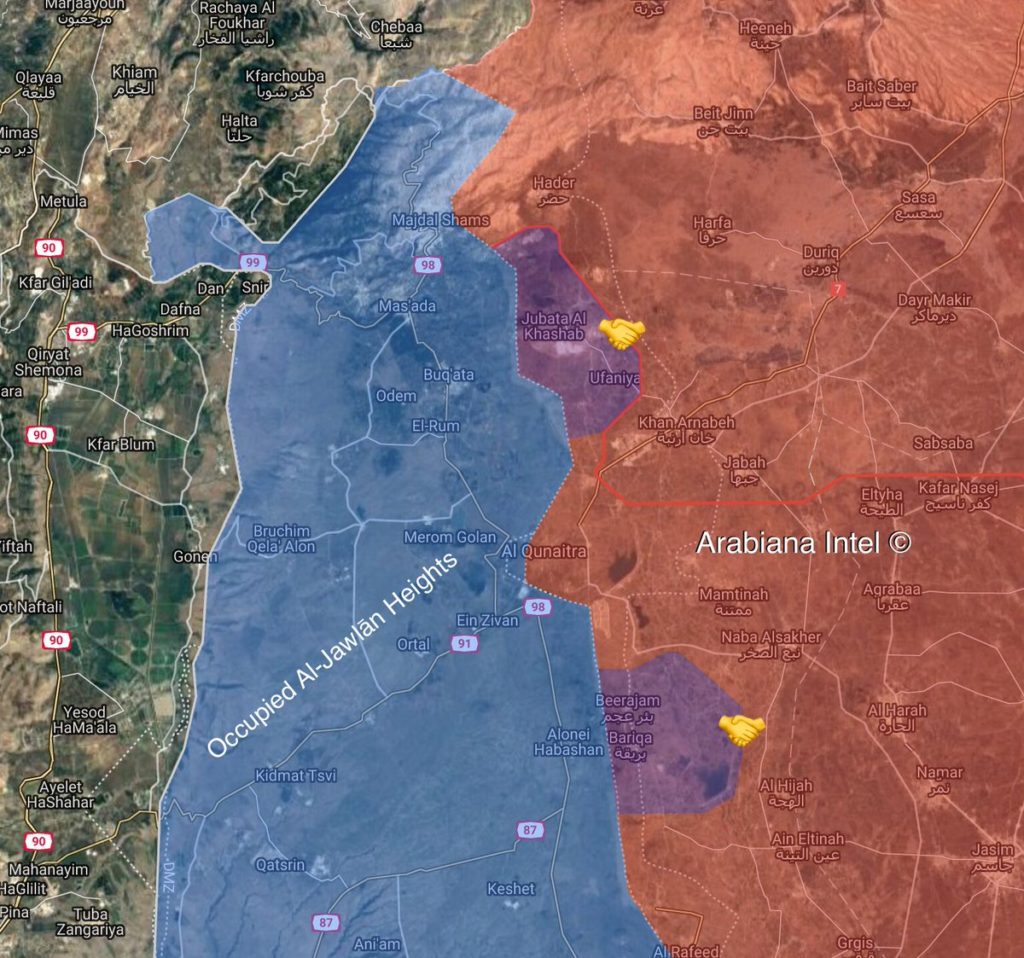 In Maps: Military Situation East Of Golan Heights Following Syrian Army's Recent Advances