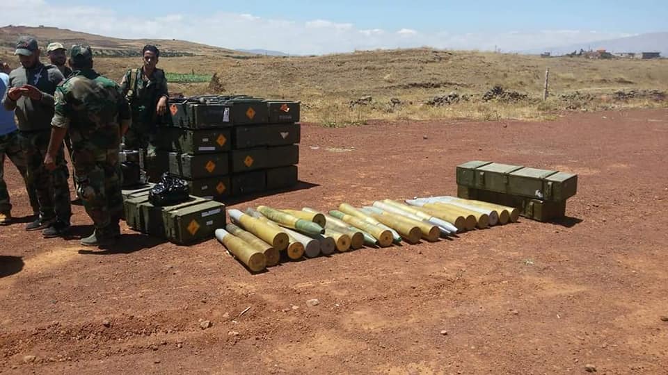 Remaining Militants In Al-Quneitra Governorate Hand Over More Heavy Weapons To Syrian Army (Photos)