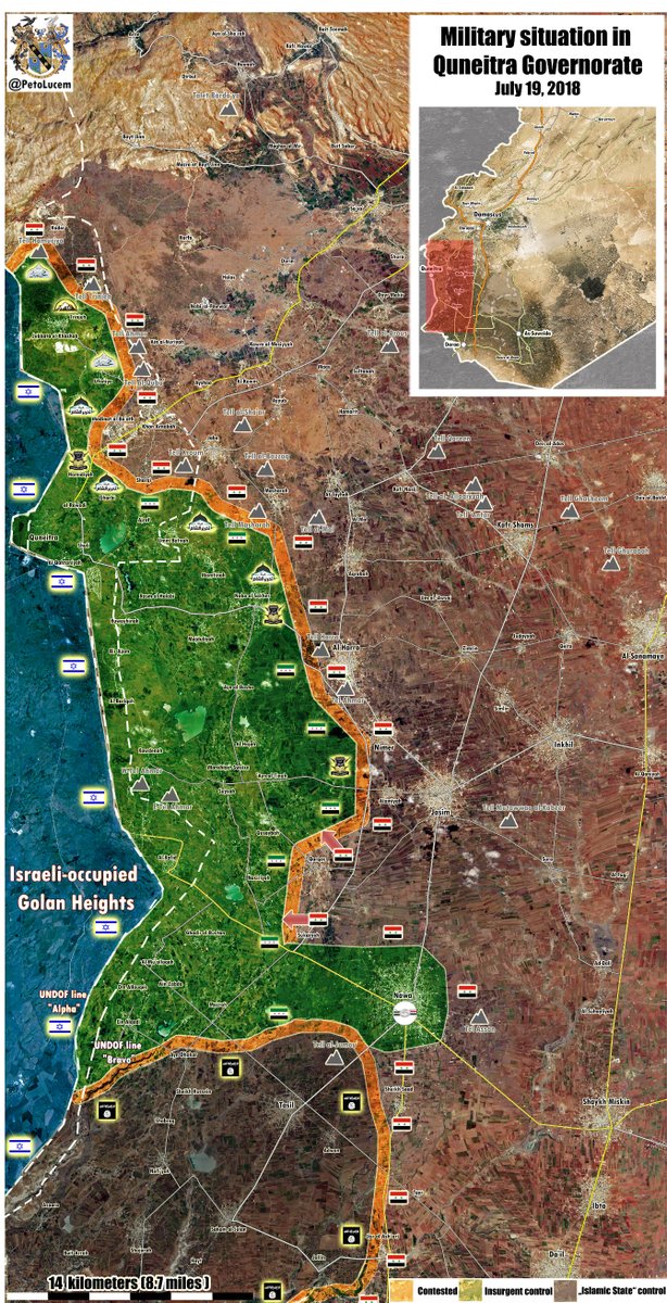 Syrian Military Liberates Seven More Points From Militants In Western Daraa (Map)