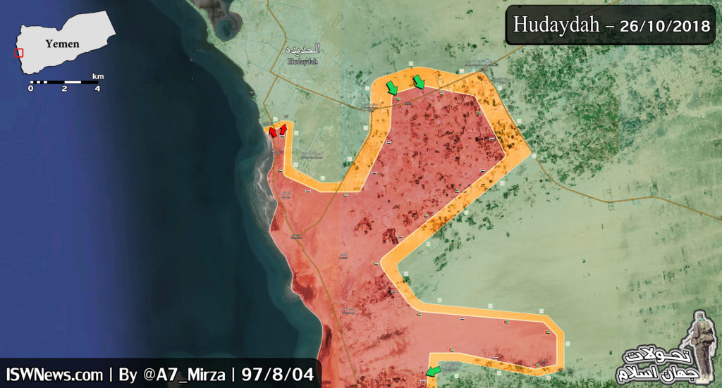 Map Update: Saudi-Backed Forces Continue Their Attempts To Reach Yemen's Al-Hudaydah