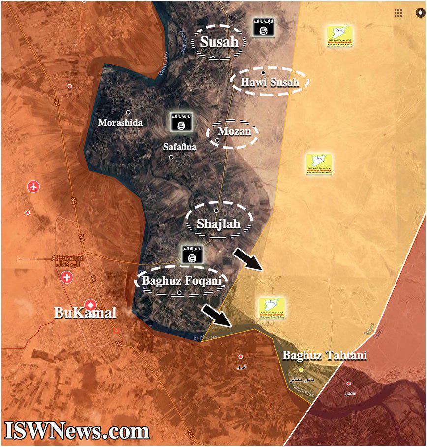 ISIS Advances In Euphrates Valley: Over 70 SDF Members Killed, Multiple Positions Captured (Map, Photos)