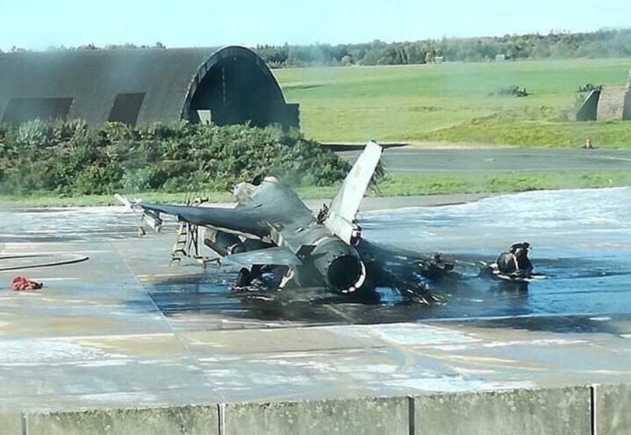 F-16 Jet Destroyed, Another Damaged At Belgium’s Florennes Air Base After Another Jet Accidentally Opened Fire At Them