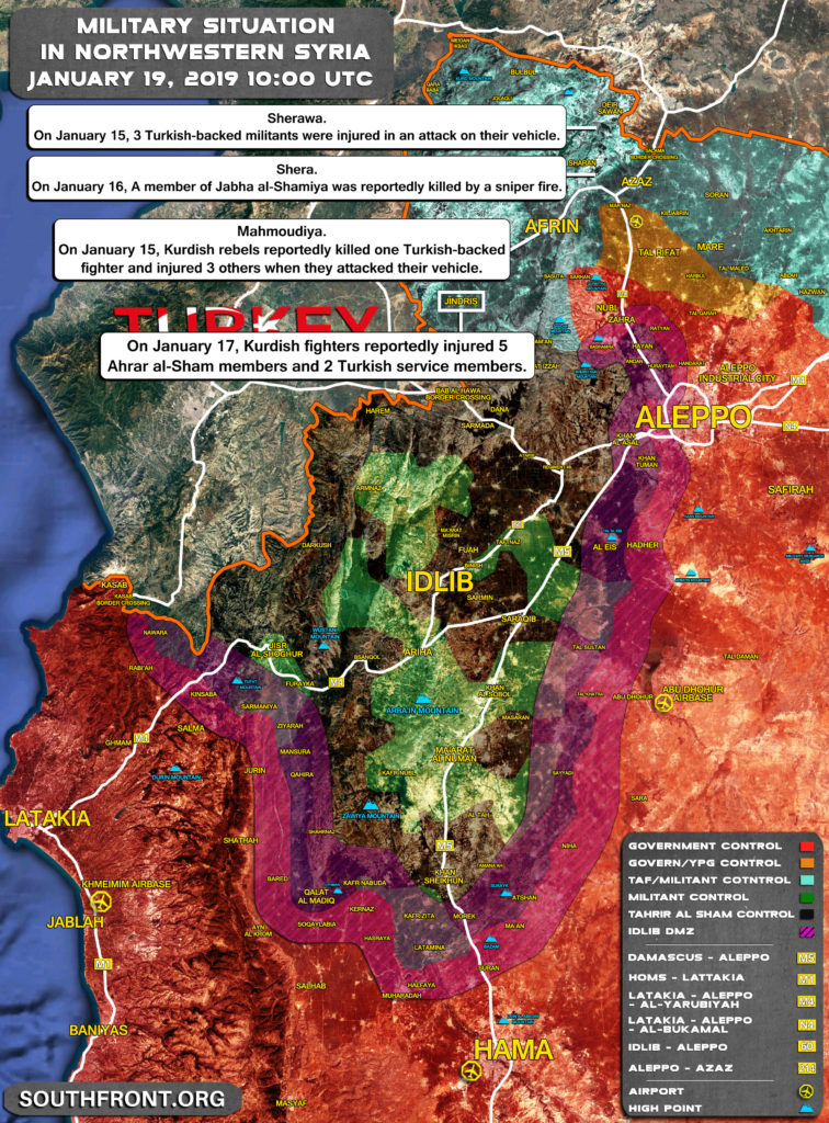 Map Update: Kurdish Rebels Attack Turkish Proxies In Syria's Afrin