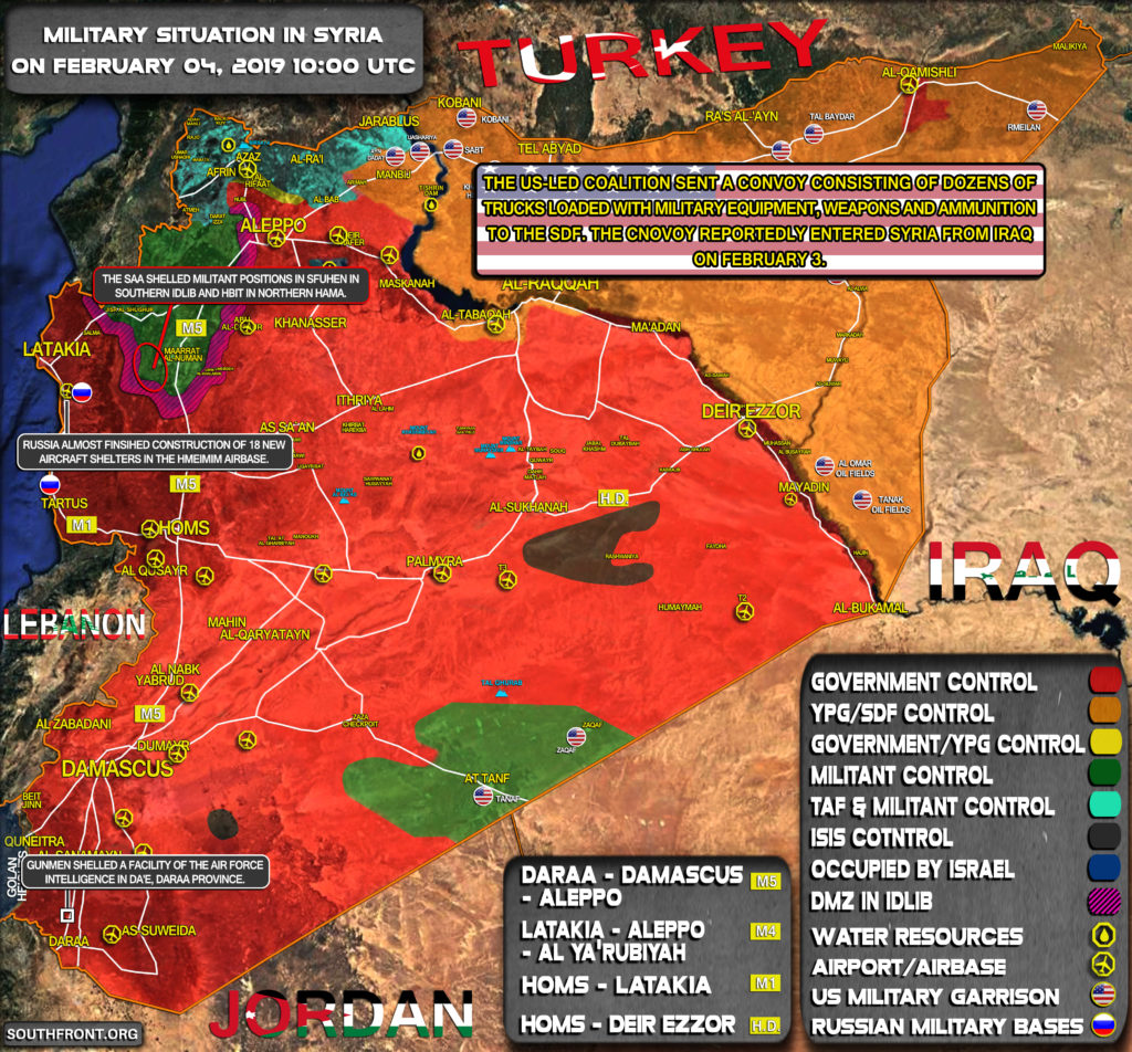 Military Situation In Syria On February 4, 2019 (Map Update)
