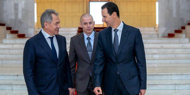Russian Defense Minister Visits Syria To Meet President Assad