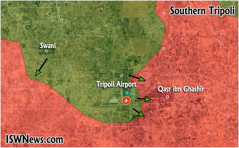 In Maps: Pro-GNA Forces Launch Counter-Attack In Attempt To Take Back Tripoli Airport