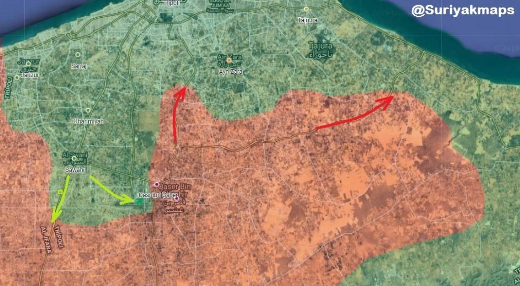 In Maps: Pro-GNA Forces Launch Counter-Attack In Attempt To Take Back Tripoli Airport