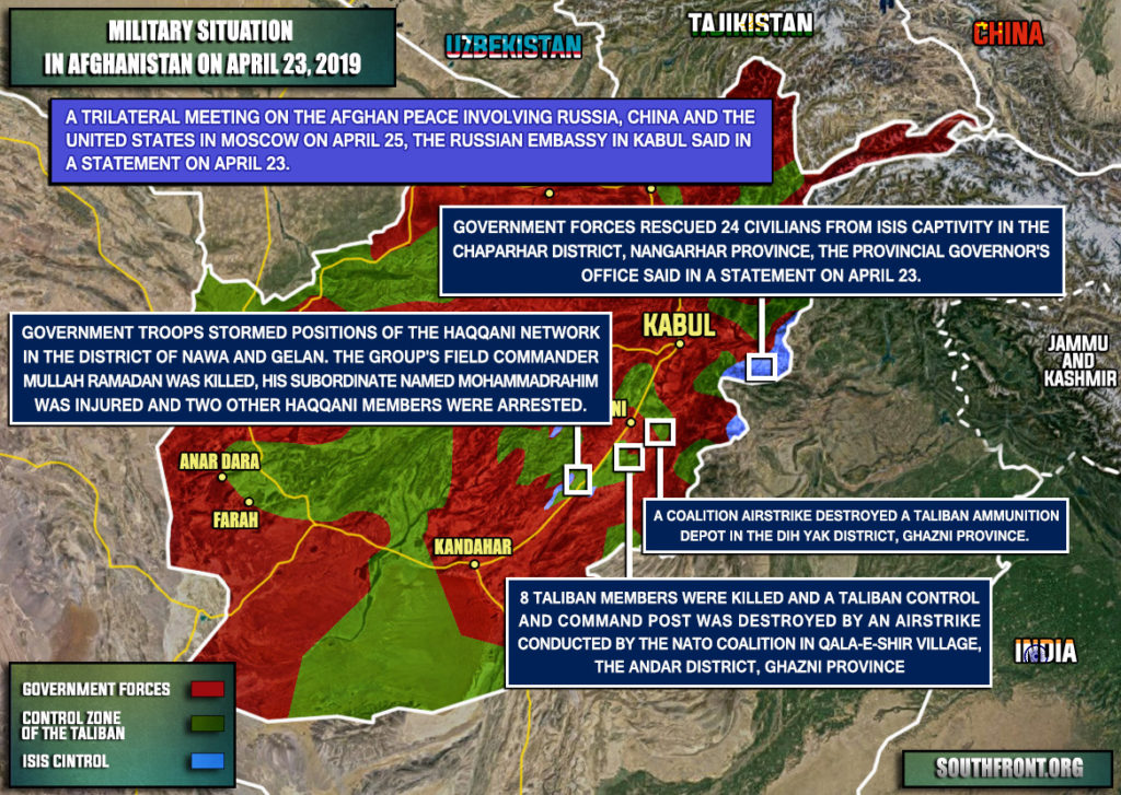 Military Situation In Afghanistan On April 23, 2019 (Map Update)