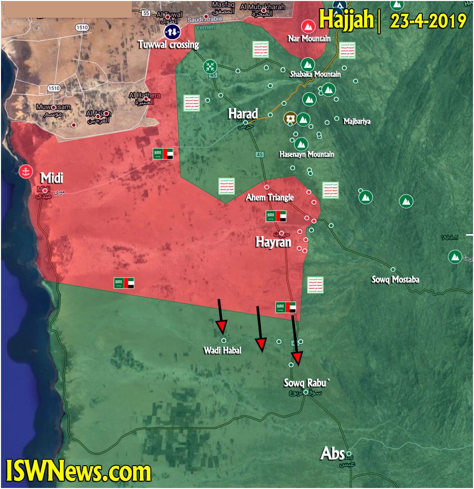 Yemen Map Update: Military Situation In Baydha, Dhale, Hudaydah, Hajjah, Saadah, Al Jawf Areas
