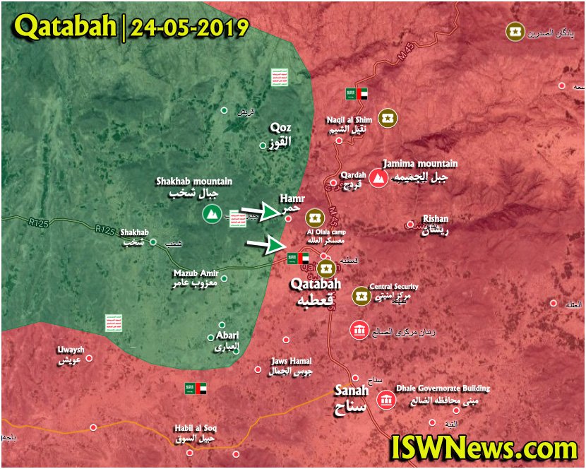 Map Update: Ansar Allah Regains Initiative In Battle For Yemen's Qatabah Town