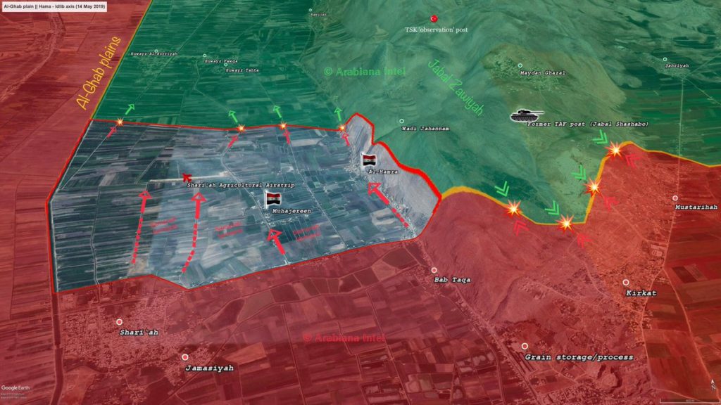 Map Update: Progress Of Syrian Army Advance In Al-Ghab Plains
