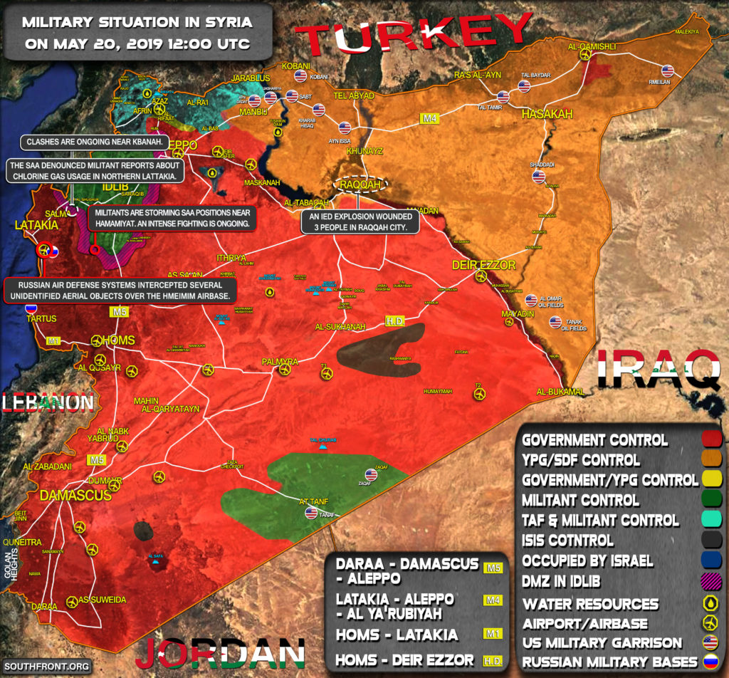 Military Situation In Syria On May 20, 2019 (Map Update)