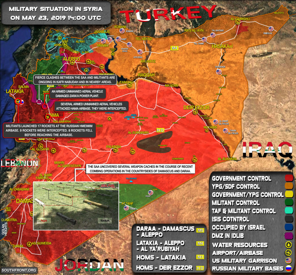 Military Situation In Syria On May 23, 2019 (Map Update)