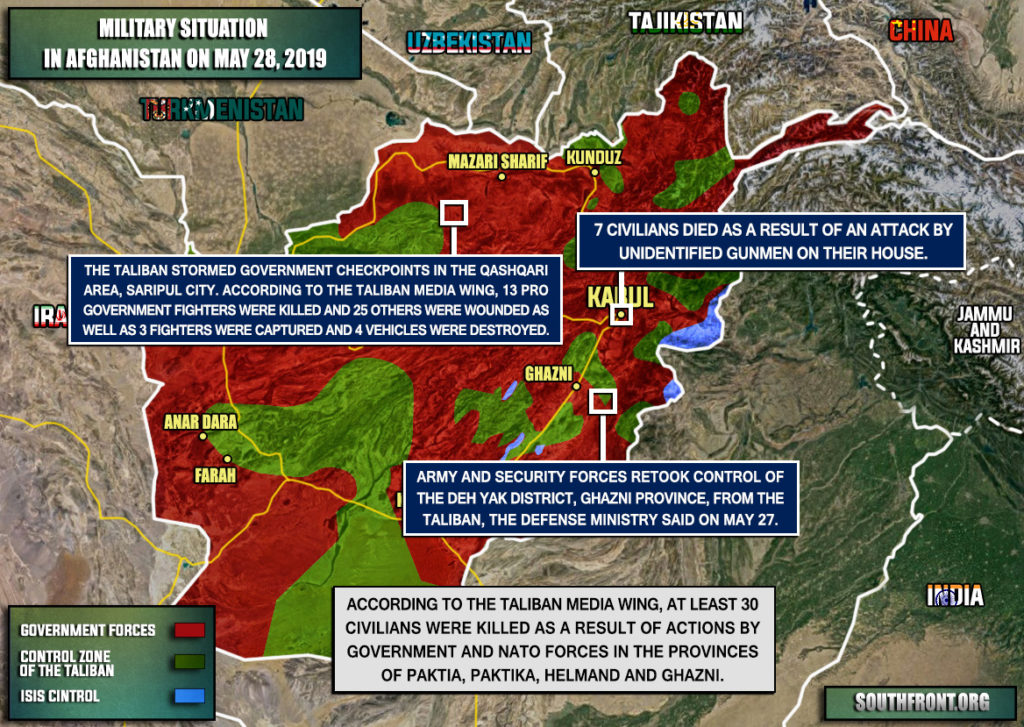 Military Situation In Afghanistan On May 28, 2019 (Map Update)