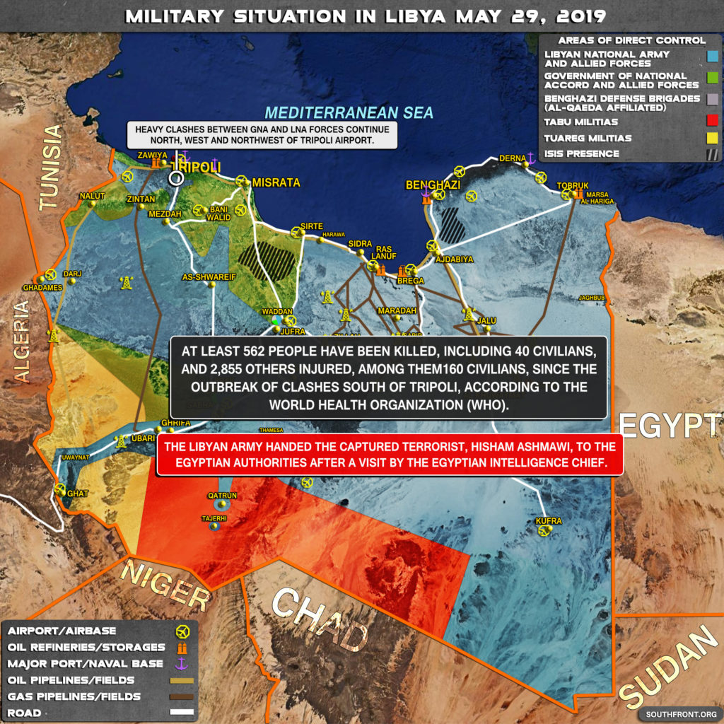 Map Update: Military Situation In Libya On May 29, 2019